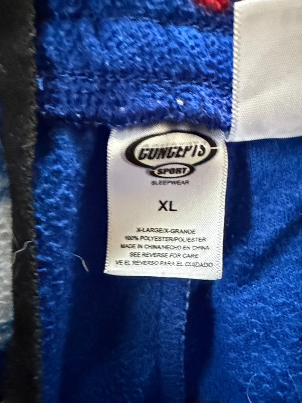 Men's Blue New York Rangers Fleece Pajama Pants - Picture 2 of 3
